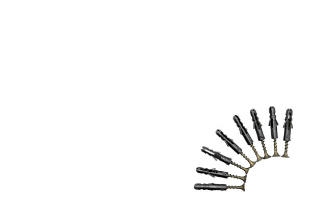 istock black screws and dowels close-up and empty space for text 1479912702