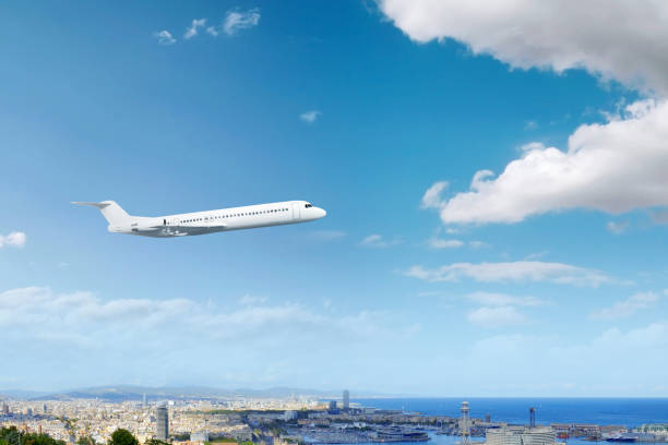istock Airplane flying in the air 1479915684