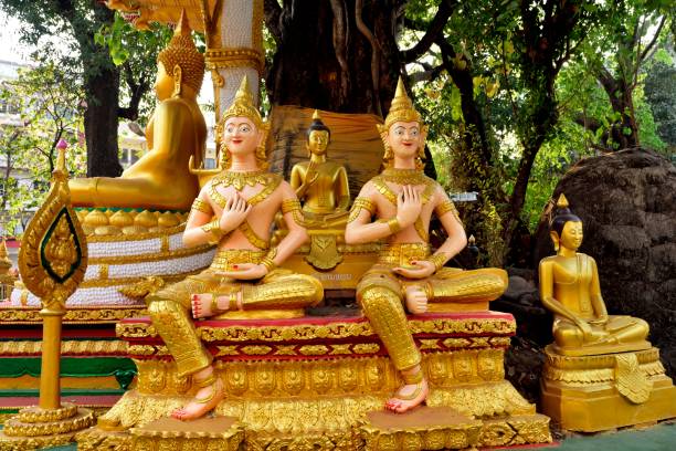 Vientiane, Laos.\nSimon Temple is a well-known temple. Foreign tourists who visit Laos often choose this temple for sightseeing and blessing.\nThis temple is also a sacred temple in the eyes of Lao people. Every morning, many tourists and Lao people come to the Simon Temple to offer sacrifices and pray for good luck. They ask the monks in the main hall to \