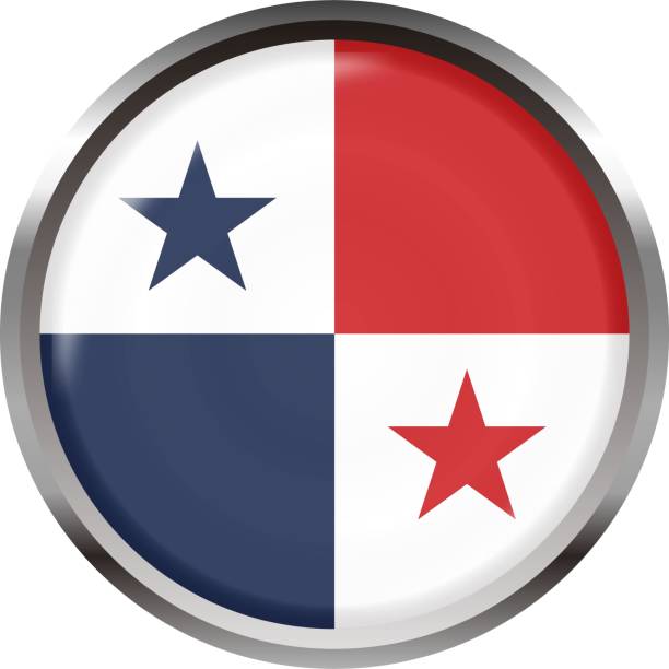 Panama national flag icon vector Illustration material Panama national flag icon vector Illustration material panamanian flag stock illustrations