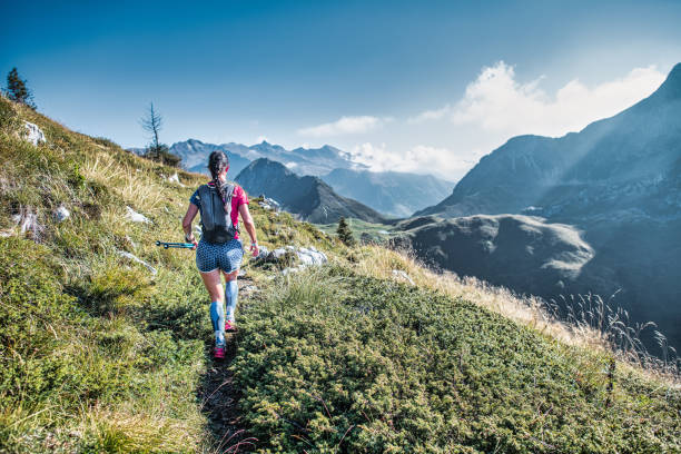 istock A girl during a mountain trail 1479932134