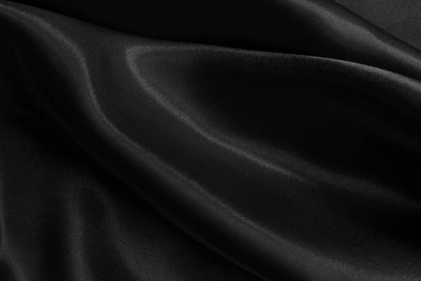 istock Black grey fabric texture background, detail of silk or linen pattern. 1479933585