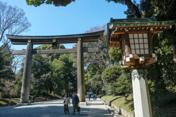 Santuario Meiji en Tokio, Japón. - foto de stock