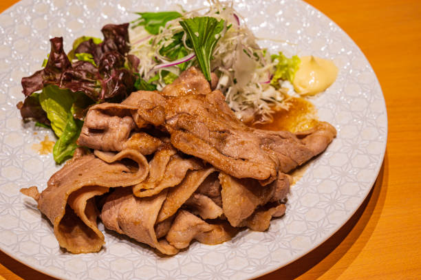 istock pork fried with ginger set meal japanese food 1479941928