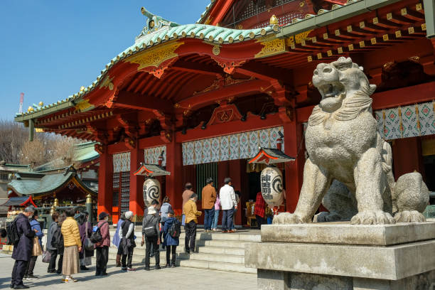 Santuario Kanda Myojin en Tokio, Japón - foto de stock