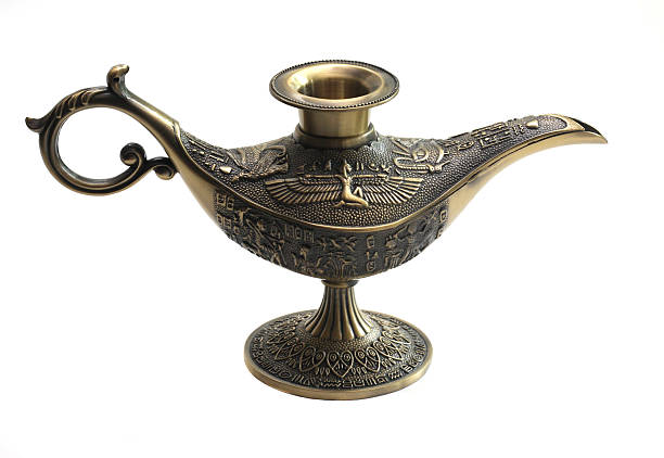 istock Oil lamp east design with egypt texture 147994474