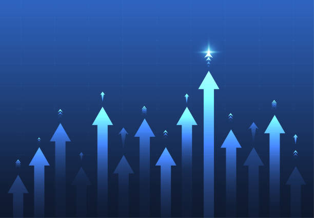 istock Growth financial trading stock for business. Vector illustration 1479946783