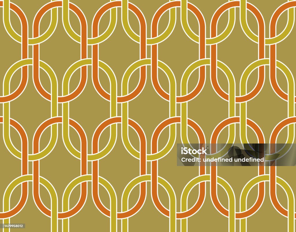 Chain Pattern Shape Seamless Abstract Geometric Chain Pattern Vector Illustration Stock ...
