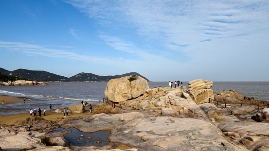 February 20,2023.\nZhoushan City, Zhejiang Province.\nHere facing the East China Sea, a glance at the vast, boundless.