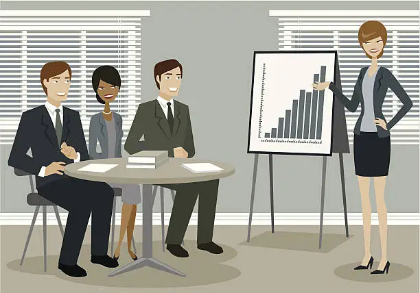 Vector illustration of Business Presentation