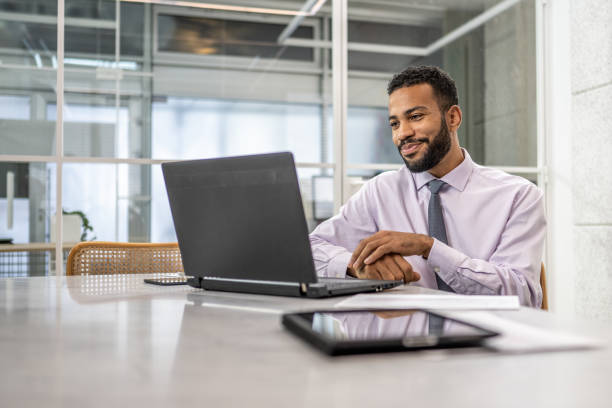 istock Businessman using laptop in office 1479986842