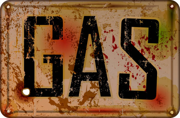 istock vintage rusty gas station sign grungy retro style, vector 1479987517