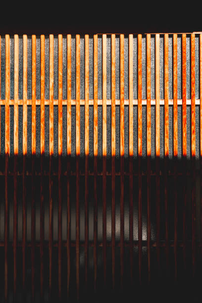 istock Japanese wooden window protection grid large background 1479990039