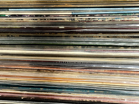 Record sleeves in a second hand market