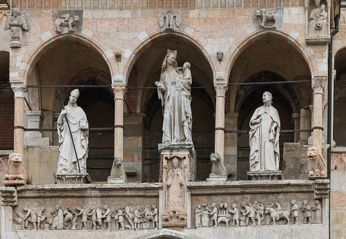 Cathedral of Cremona or Cathedral of Santa Maria Assunta , Lombardy, Italy.
