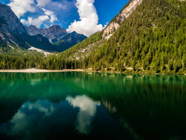 istock Autumn on Lake Braies and its valley. 1479999347