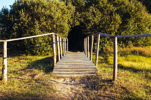 nice walking path roundway through the dunes