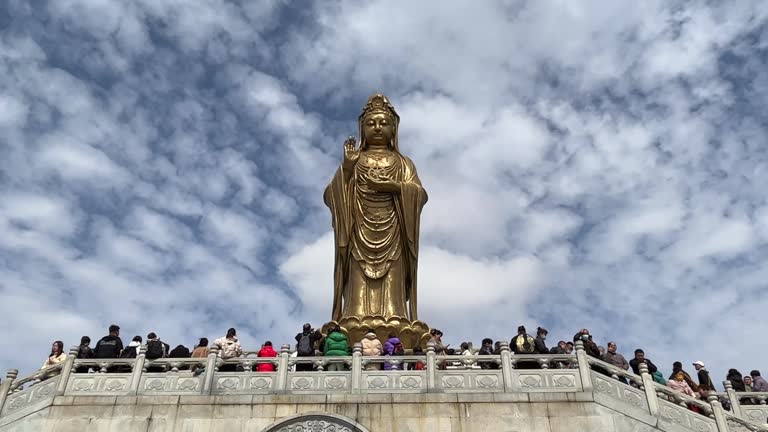 Mount Putuo south a Buddism godness Guanyin Statue