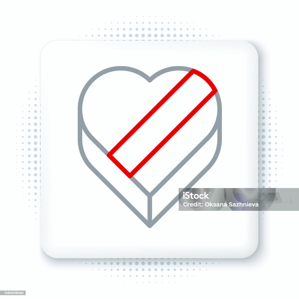 Xếp Kẹo Trong Hộp Hình Trái Tim Và Biểu Tượng Cung Được Cách Ly ...