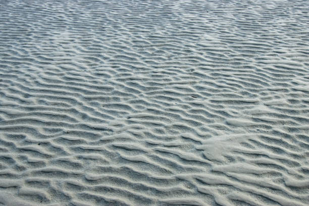 Aerial above view of Blue Ocean sea yellow sandy beach.