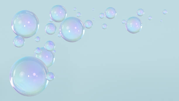 istock Abstract flowing circles on a spaced-out, pastel-colored background 1480022861