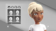 istock Selecting skin tone and face shape on a video game character 1480023592