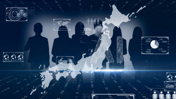istock Smart city, digital world, Global communication network concept. 6G Business graph. Global business. 1480023622