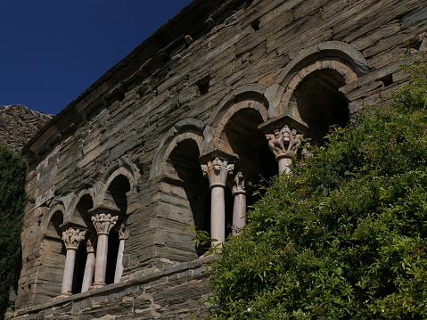 Priory of Serrabona, Pyrenees Orientales : marble capitals