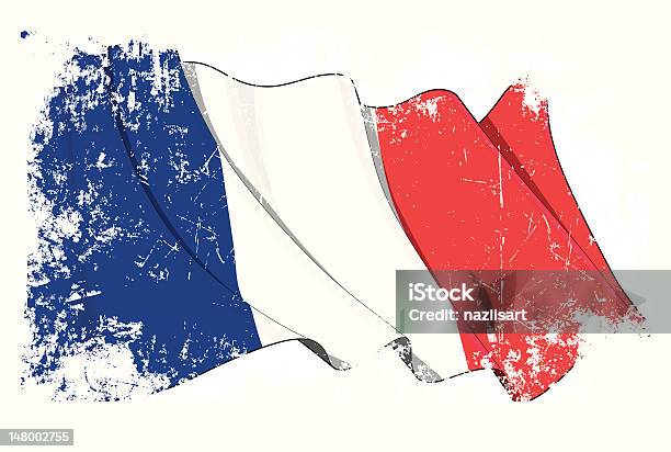 Grange Drapeau De La France Vecteurs libres de droits et plus d'images vectorielles de Drapeau français - Drapeau français, Texture, Bleu