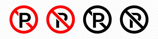 istock No parking vector icon set. No parking sign. Parking prohibition. Prohibition roadsign. 1480038360