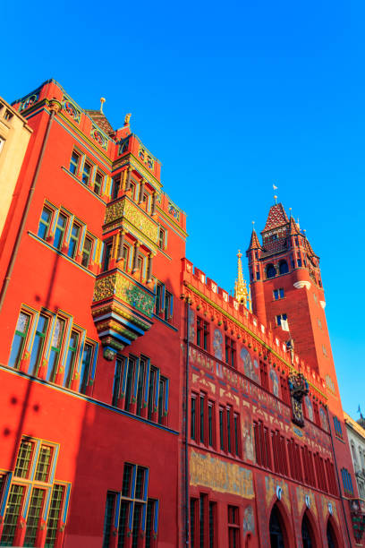istock Facade of Basel Town Hall in Basel, Switzerland 1480039695
