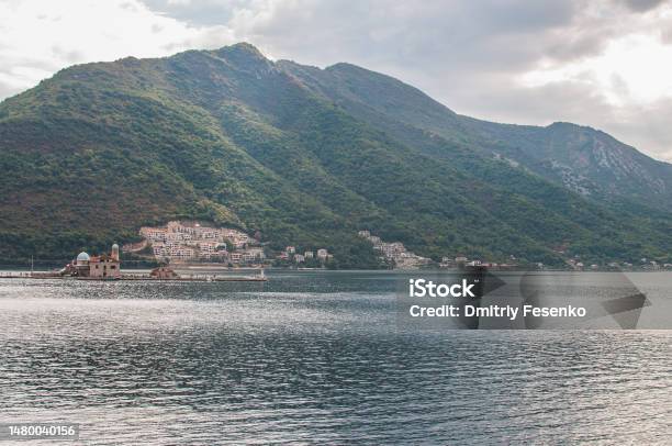 Island Gospa Od Skrpela In Montenegro Stock Photo - Download Image Now - Adriatic Sea, Ancient, Architecture
