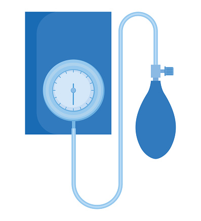 blue tensiometer design over white