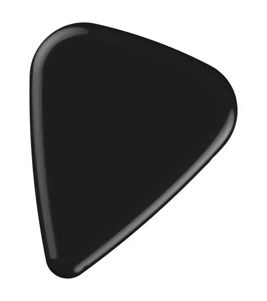 Vector illustration of Guitar pick isolated vector illustration.