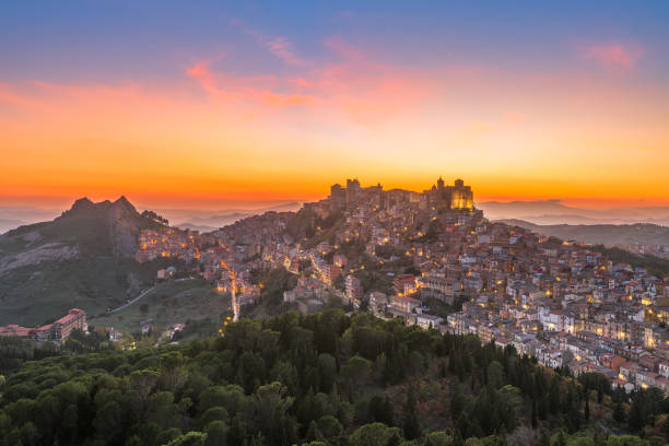 istock Troina, Sicily, Italy Hilltop Townscape 1480049749