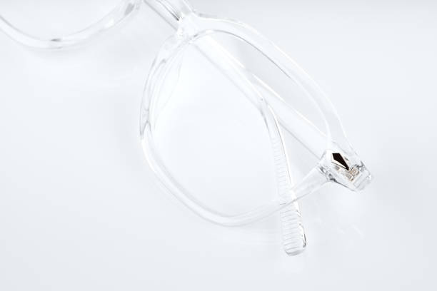 istock Eye glass on white background. Transparent frame for glasses. Glasses for sight. 1480050406