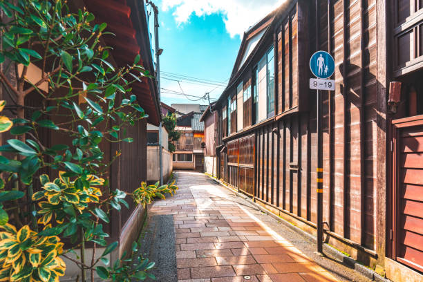 金沢の伝統的な日本の街並み
