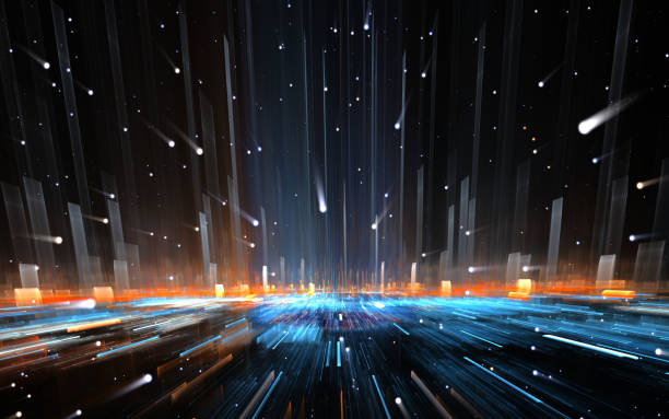 istock Time warp, traveling in space. 1480054918