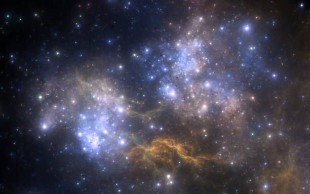 istock Space background with nebula and stars 1480058252