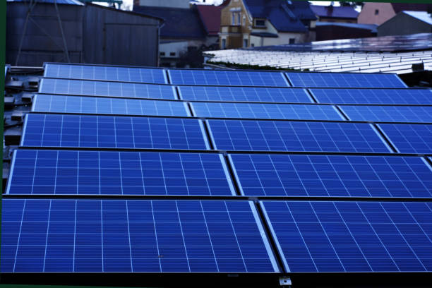 istock Alternative electricity source. Photovoltaic solar panels covered on rooftop house. Renewable energy production. Resources ecological power plant 1480064271