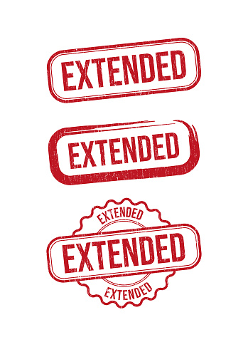 Extended Stamp isolated On White