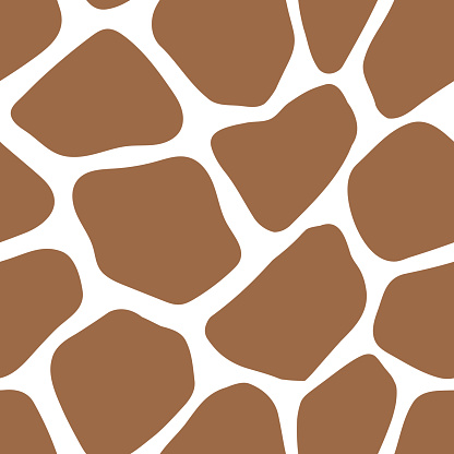 Giraffe seamless pattern skin print design. Wild animal hide artwork background. Vector illustration