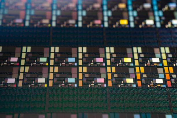 istock Silicon wafer for manufacturing semiconductor of integrated circuit. 1480073847