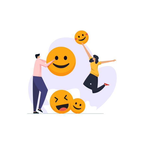 World Laughter day illustration, Internation Day of Happiness, World Smile Day Vector Concept World Laughter day illustration, Internation Day of Happiness, World Smile Day Vector Concept laughter day stock illustrations