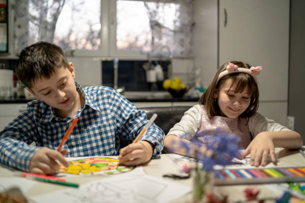 istock Kids Enjoying Art and Craft on Easter 1480078339