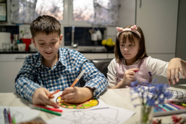 istock Kids Enjoying Art and Craft on Easter 1480078642