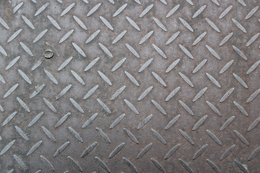 A pattern forged into a section of steel plate suitable for a background