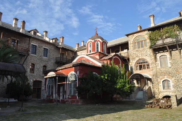 istock The Monastery of Iviron is a monastery built on Mount Athos 1480087753
