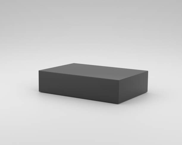 istock 3D. Minimalistic black Podium on Geometric Background for Product Presentations 1480090878