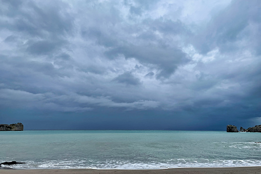 Dramatic sky over the sea